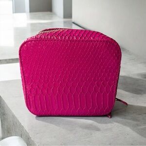 TRISH McEvoy embossed pink makeup planner